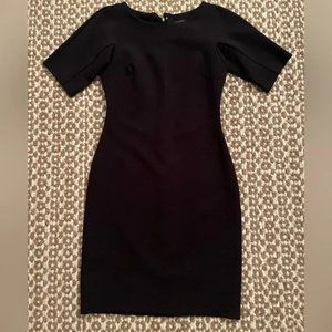 black Ann Taylor midi dress size 0